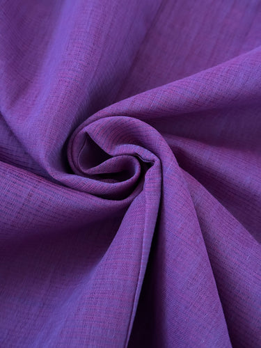 Handwoven Mangalgiri Cotton Saree | Purple | Gold Zari | Ships from California